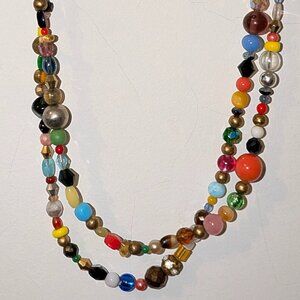 Vintage Austrian Crystal Necklace, 56"